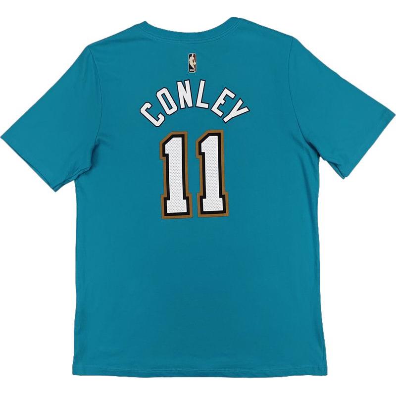 Nike Футболка X NBA Collaboration Dri-Fit Mike Conley Vancouver Grizzlies Throwback Crew Neck Fashion Soft Short Sleeve Kids Tops Blue 9Z2B7BBPK-GRIMC