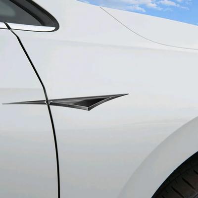 1 пара новых декоративных модных стильных автомобильных наклеек из сплава, автомобильные аксессуары, декоративные наклейки, универсальные внешние автомобильные аксессуары