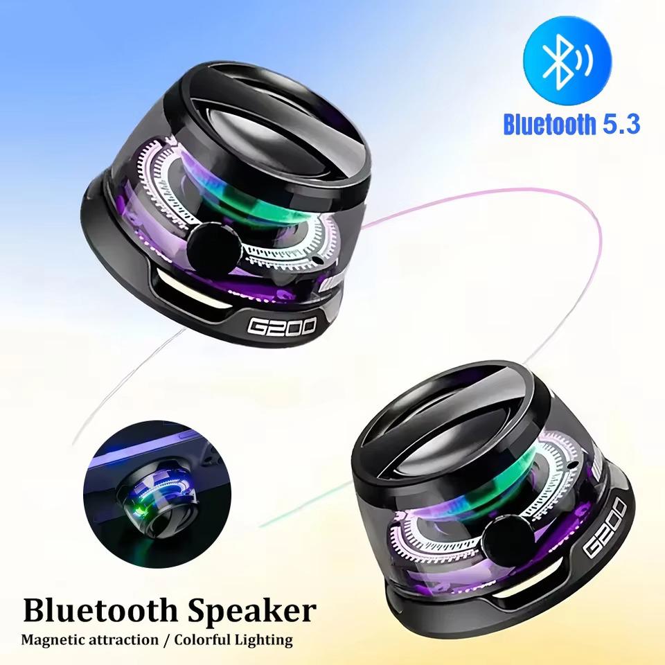 G200 Bluetooth 5.3 динамик Мини динамик Портативный магнитный динамик Многофункциональный RGB динамик RGB подсветка 7 часов воспроизведения