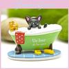 Black Cat Taking A Bath In The Bathtub Resin Ornament For Bathing Scene Photography And Gift Displays