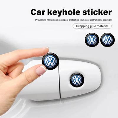 2026 Горячие Для VW VOLKSWAGEN Автомобильные Наклейки на Замки Замочная Скважина Защита от Блокировки Стайлинг Наклейки Интерьер Для Volkswagen VW GOLF T