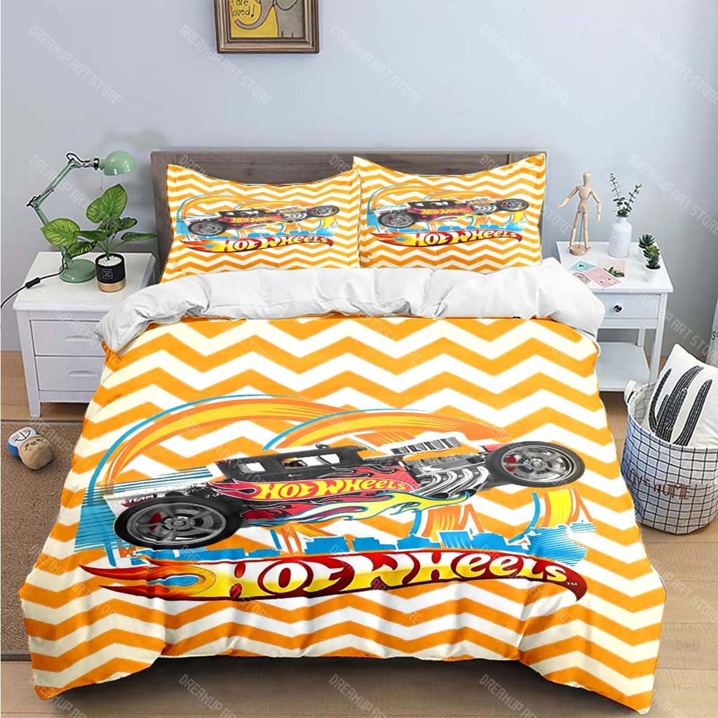 3D Мода Мультяшный Горячий Принт W-Колеса Комплекты Постельного Белья Постельные Принадлежности Комплект Пододеяльник Комплект Одеяла Комплект Постельного Белья Роскошный Подарок