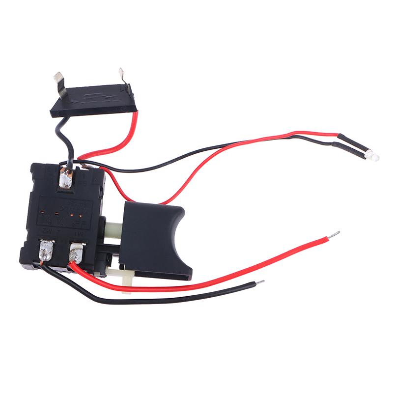 Электрическая дрель Пылезащитный регулятор скорости Кнопочный триггерный переключатель Беспроводная дрель постоянного тока