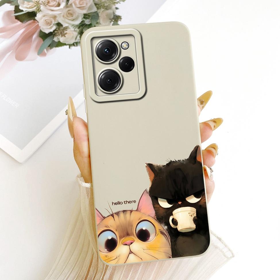 Чехол для Xiaomi Poco X5 Pro 5G Чехол Модный Мультяшный Милый Смешной Расписной Силиконовый Чехол для Телефона 22101320G 22101320I