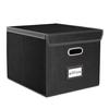 File Storage Box with Lid Hanging Office Document Organizer Metal Handle Legal Letter Size Foldable File Storage Bin