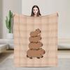 Одеяло Капибара Качество Мягкое Теплое Постельное белье Накидки Зима Девочки Мальчики Диван Кресло Диван Кровать Принт Покрывало