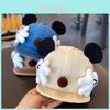 Хлопковая кепка для мальчика с мультяшным рисунком и дышащим коротким козырьком для осенней прогулки на улице