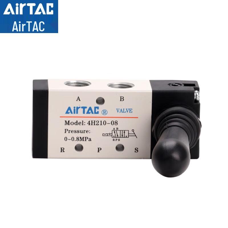 AIRTAC 4H210-08 Пятиходовой ручной клапан, две позиции