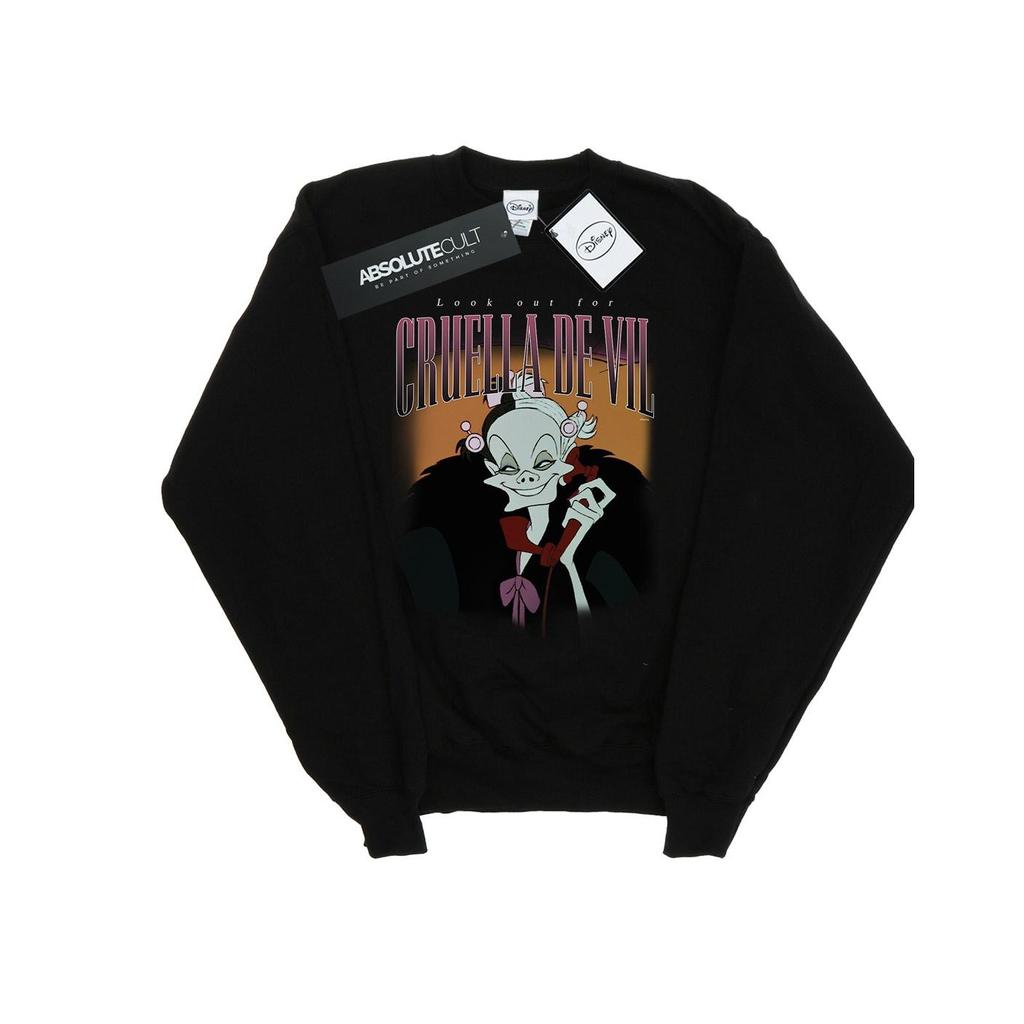 Disney Mens Cruella De Vil Homage Sweatshirt