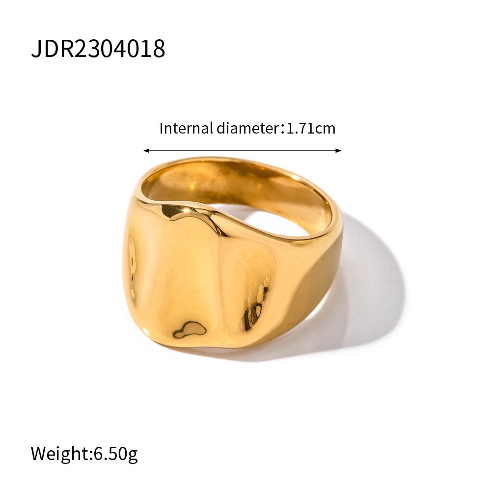 Jieding 18K Gold Stainless Steel Luxury Titanium Ring for Women