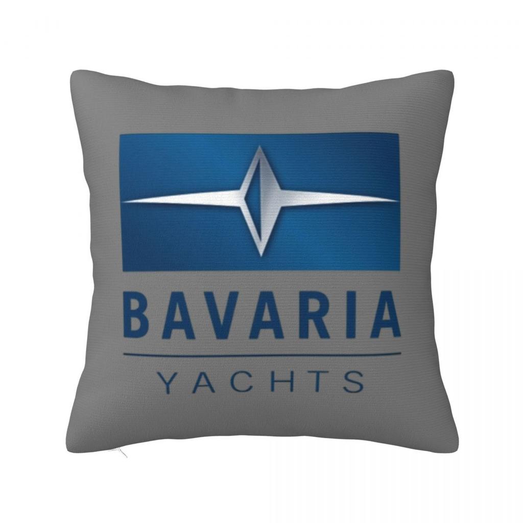Bavaria Yachts Сине-серебристый логотип Квадратная наволочка Чехол для подушки Наволочка Чехол для декоративной подушки для дома Дивана Гостиной