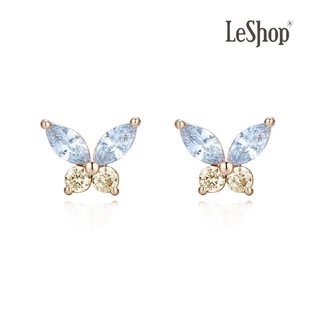 [LsSHOP] 14K Minue Butterfly Earrings (Gold Plated)_LJ5293BRE