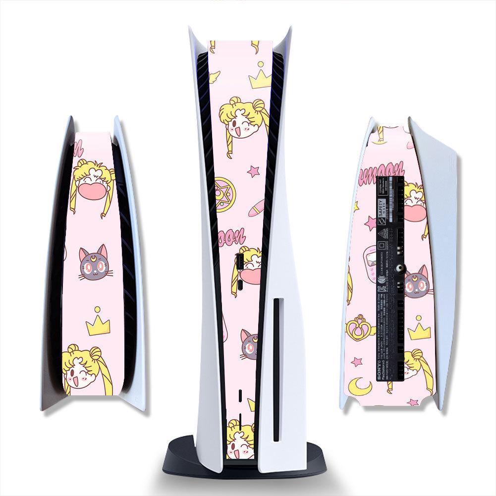 PS5 Matte Black Cartoon Protective Side Sticker