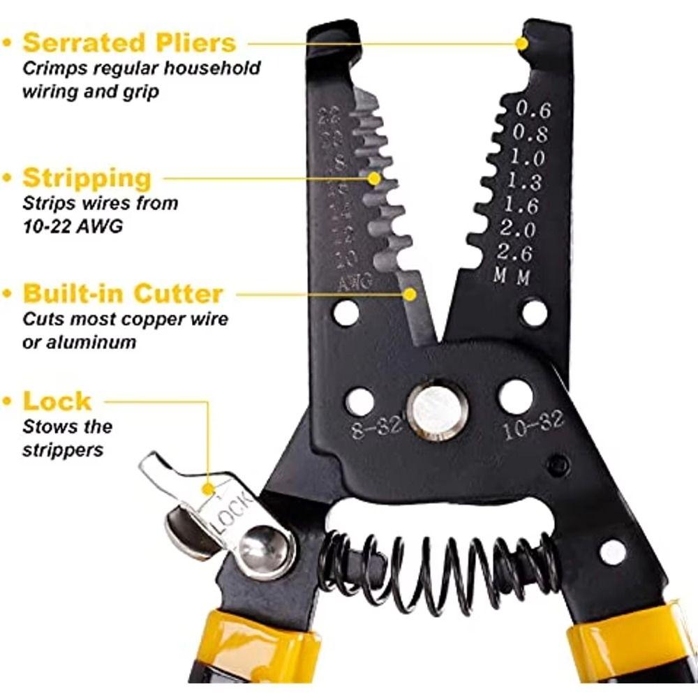 Wire Cutting Wire Stripping Pliers Pressing Cable Crimping Pliers Cable Stripping Pliers Household