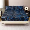 Geometric Art Pattern Mattress Three-Piece Digital Printing Bedroom Room School Dormitory Bedding Decoration