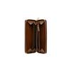 Gucci Autumn Winter New Double G Logo Interlocking Long Zipper Canvas And Leather Wallet Unisex wallet Ebony Brown 673003-92TCG-8563