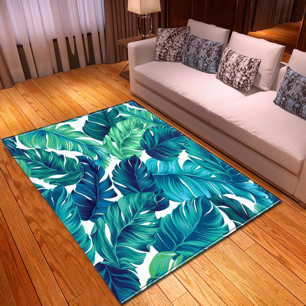 Animal And Plant Living Room Carpet Bedroom Dining Room Floor Mat Pattern Size