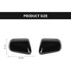 Hoolcar Side View Mirror Cover Decals ABS Rearview Mirrors Trim Exterior Accessories for 2015-2022 Ford Mustang, Black, 2PCs