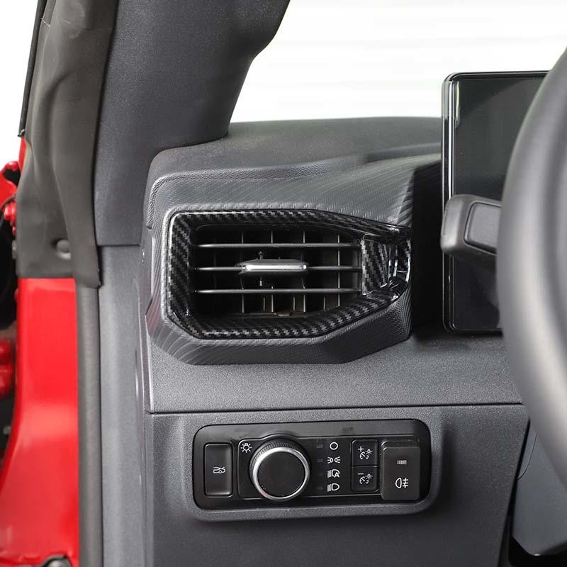 ABS Center Console Air Conditioning Vent Decoration Protective Cover Sticker Fit For Ford Mustang 2024 Up Car Interior Accessories