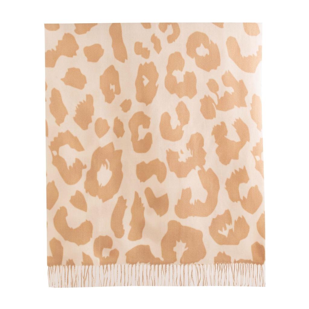 Новый ретро британский шарф с леопардовым принтом и бахромой из искусственного кашемира для женщин, утолщенный теплый шарф и модная шаль для осени и зимы