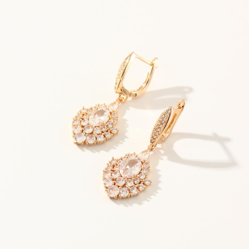 Роскошные серьги-подвески в форме геометрической фигуры для женщин, серьги с кубическим цирконием, ювелирные изделия, аксессуары для вечеринок