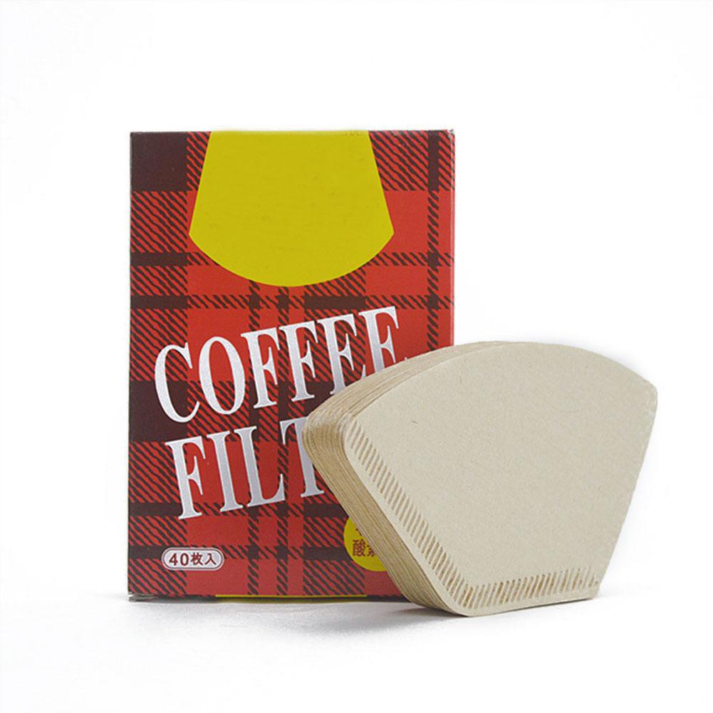 40 шт./упак. кофейная фильтровальная бумага для заваривания чая одноразовые фильтровальные бумаги для капельной кофеварки фильтр-мешок для кофейного порошка инструменты бариста