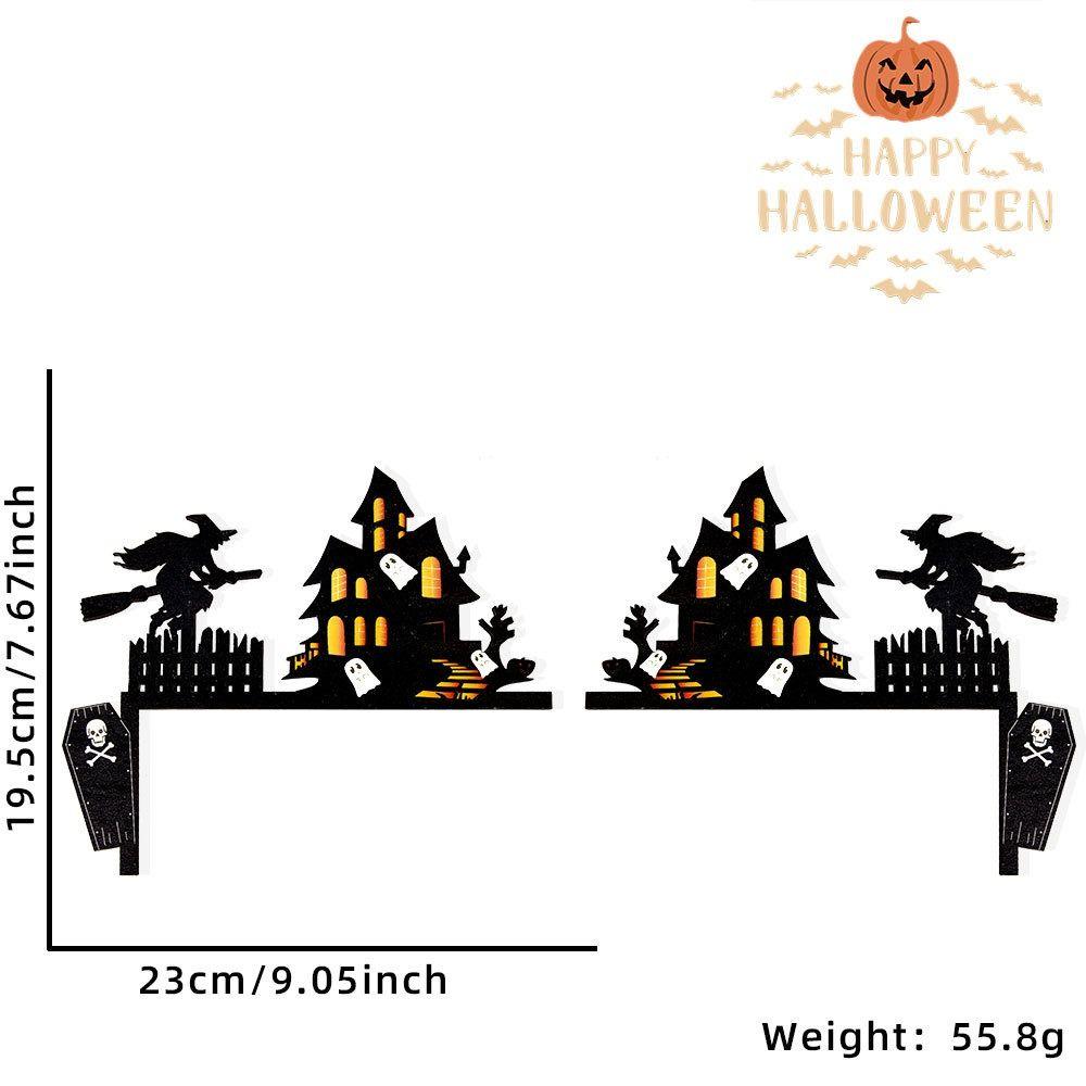 1 пара паутин Хэллоуин дверная рама украшение для вечеринки дверной угол знак дверь