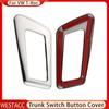 Stainless Steel Car Rear Trunk Switch Button Frame Cover Decoration Sticker for Volkswagen VW T-Roc 2017 - 2023