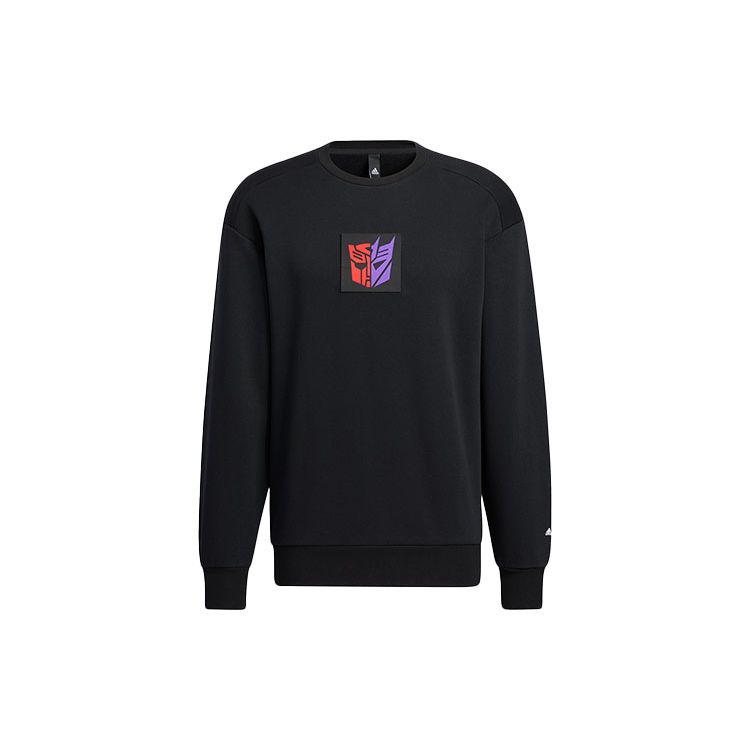 Adidas X Transformers Limited Edition New Spring TF Sweat 22 Graphic Cartoon Sweatshirt Unisex Tops Black HM7449
