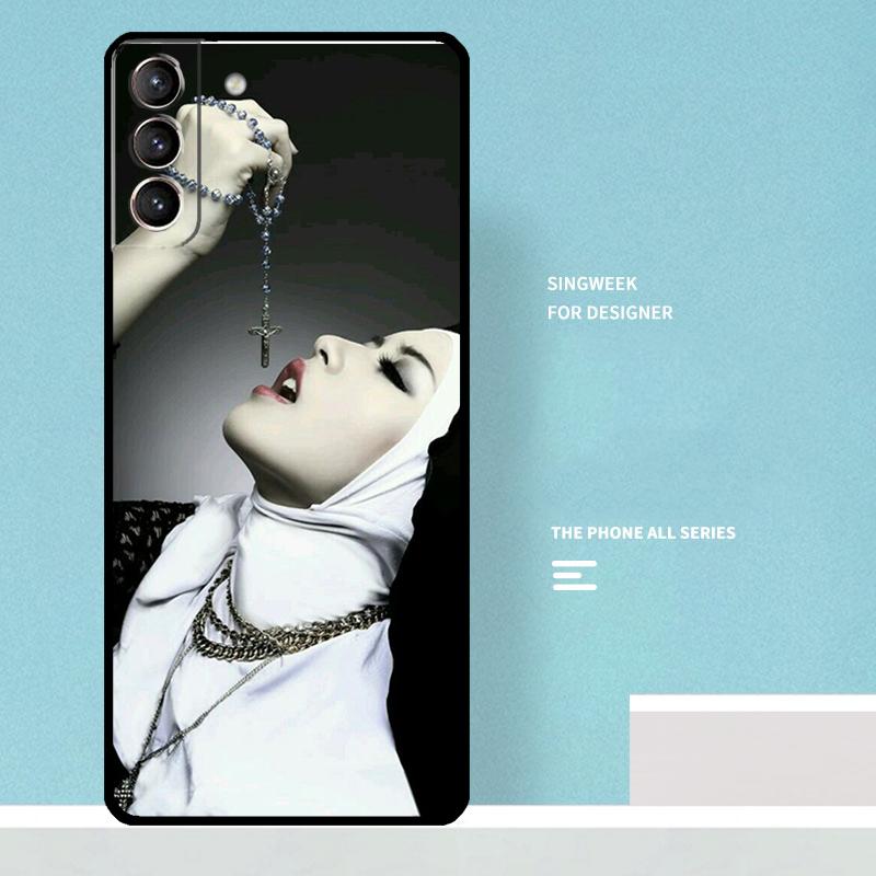 Sister Nun Case For Samsung Galaxy S25 Ultra S20 S21 S22 S23 S24 Ultra S9 S10 Plus S25 FE Phone Cover