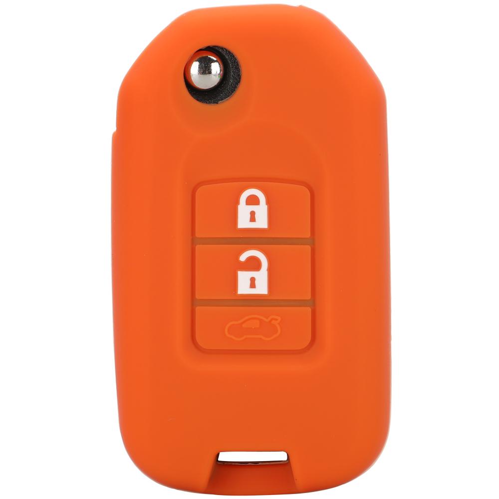 Чехол jingyuqin для дистанционного ключа автомобиля, силиконовый для Honda FIT XRV VEZEL CITY JAZZ CIVIC HRV, 2/3 кнопки, складной чехол для ключа, обновление