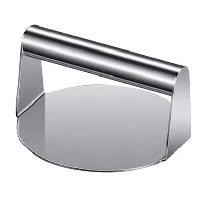 Пресс для гамбургеров из нержавеющей стали с ручкой, квадратный круглый антипригарный пищевой гриль, сковорода для мяса, бекона, стейка, гамбургера, ручной измельчитель, кухонный инструмент