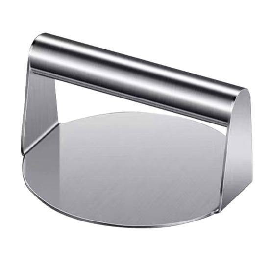 Пресс для гамбургеров из нержавеющей стали с ручкой, квадратный круглый антипригарный пищевой гриль, сковорода для мяса, бекона, стейка, гамбургера, ручной измельчитель, кухонный инструмент