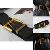 Fashionable Black Pu Elastic Waist Belt For Women Vintage Style Versatile Outfit Accessory