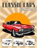 Книга Classic Cars Coloring Book : Best Vintage Car Colouring Book
