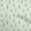 Georgette Viscose Beige Fabric Cactus Sewing Craft Projects Fabric Prints By Yard 42 Inch
