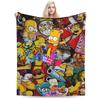Bart S-Simpsons Bedding Throws Soft Cozy Funny Blanket  For Living Room Picnic Flannel Bedspread Bed Cover