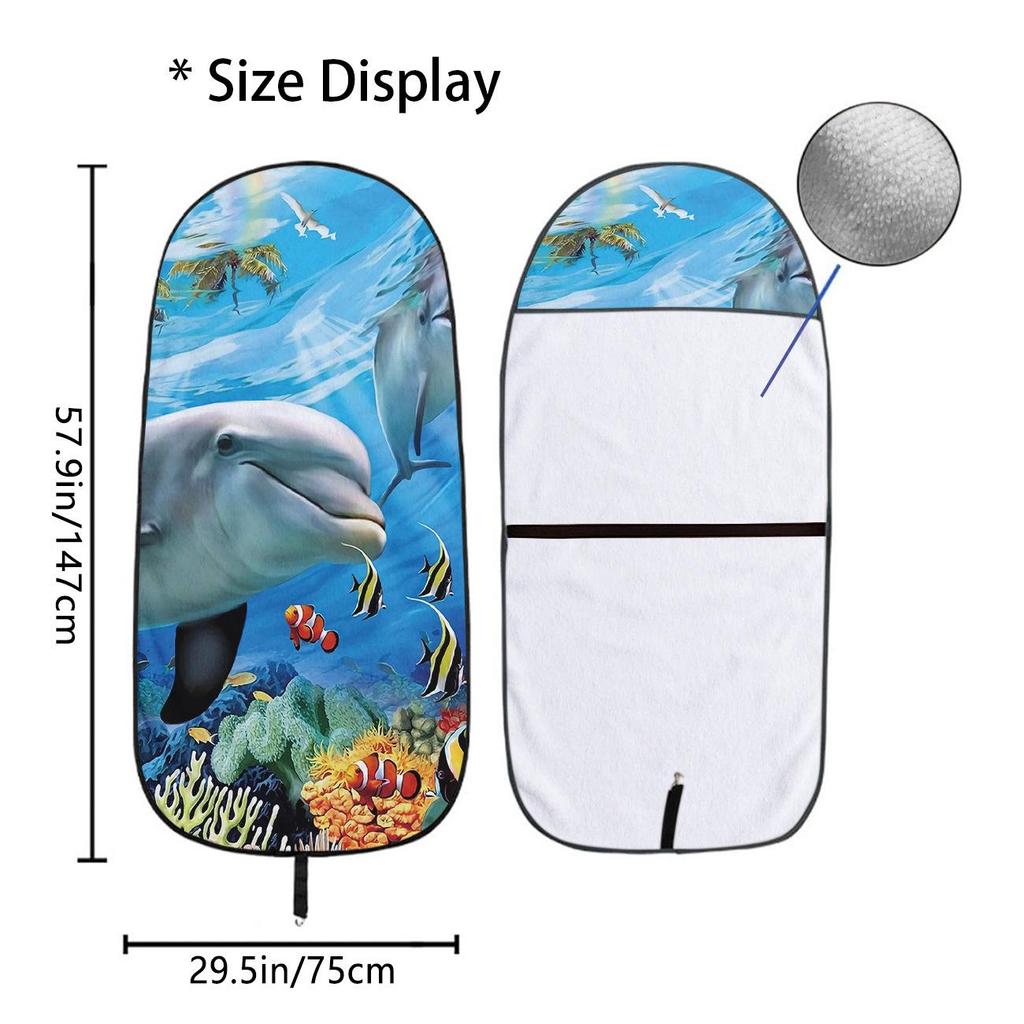 Universal Car Seat Towel Cover: All-Season Front Seat Protector for Gym and Workout
