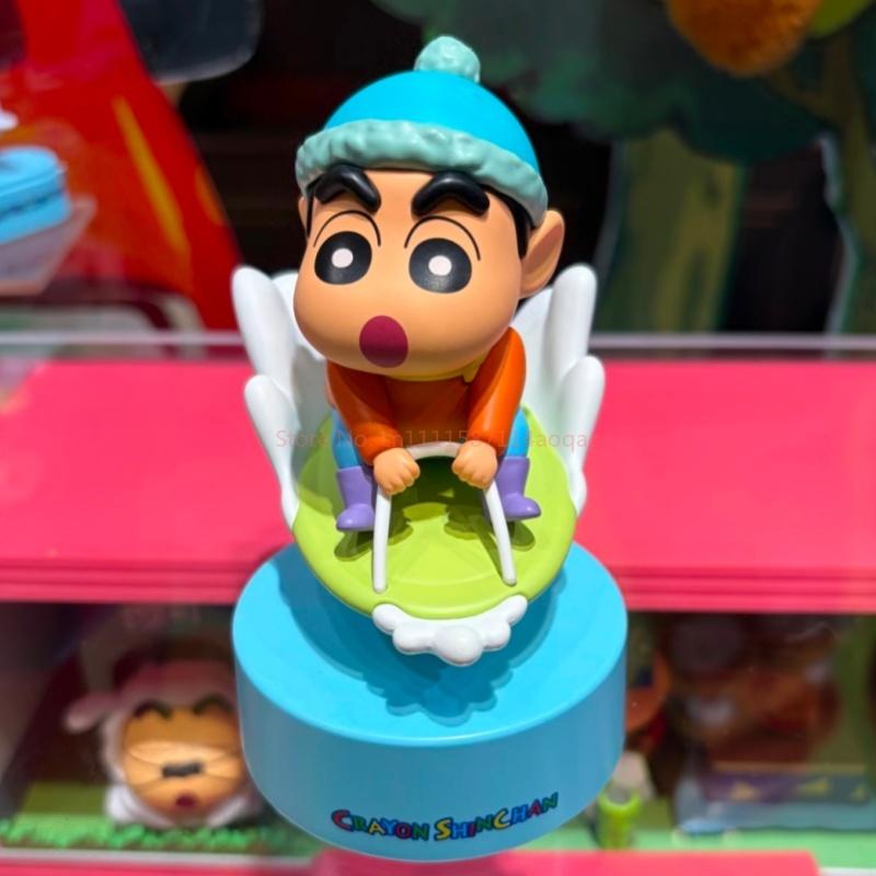 Crayon Shinchan Collectible Figurine Car Air Freshener Desk Ornament Trendy Toy Gift Solar Aromatherapy For Car
