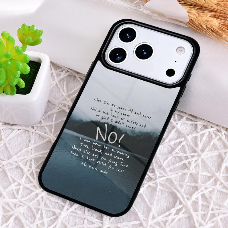 Aesthetics songs lyrics Aesthetic Phone Case for iPhone 17 Air 16 15 11 12 14 13 Pro Max Shockproof Cover