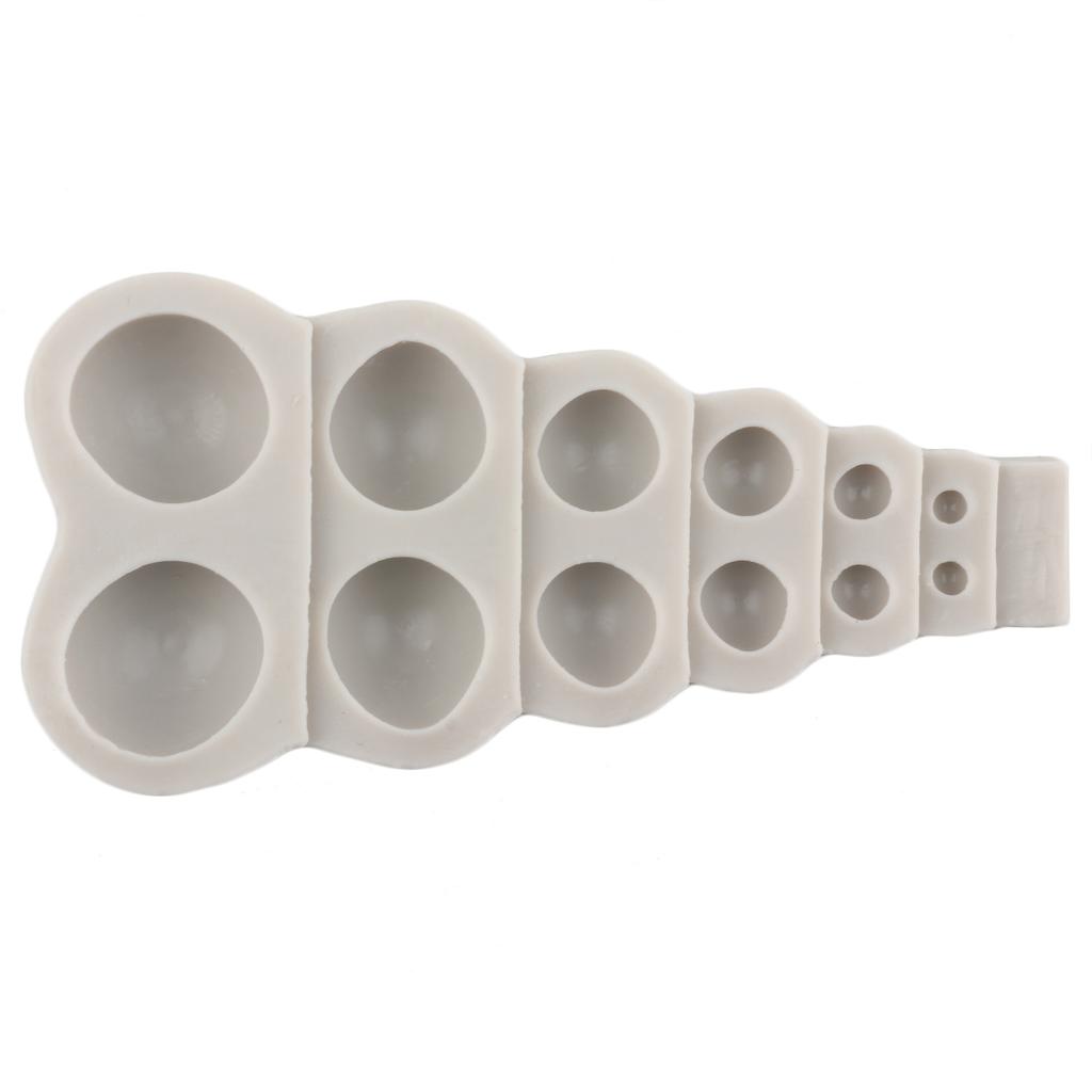 Жемчужная форма для помадки, жемчужная полусфера, шоколадные силиконовые формы для украшения торта, топпер для кексов, конфетная жевательная паста, формы из полимерной глины