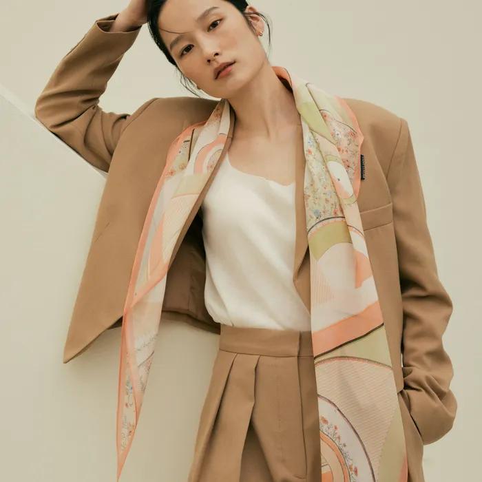 Chiffon Silk Diamond Scarf Glory SL22SDIGL