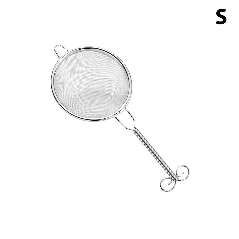 1Pcs Stainless Steel Wire Fine Mesh Flour Sieve Tea Strainer Food Colander Flour Sieve Coffee Matcha Powder Filter Kitchen Tools