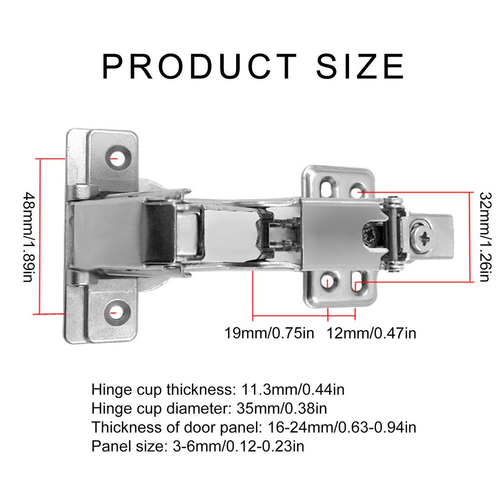 Петли для шкафов с широким углом мягкого закрывания, 165 градусов, нулевой выступ, быстрая установка, дверные петли с монтажной пластиной для дома