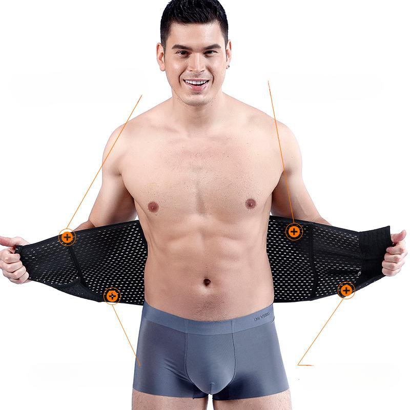 Брюшной пояс для мужчин Фитнес-защита талии для уменьшения пивного живота Обтягивающий спортивный пояс Корсет для талии Обтягивающее нижнее белье для коррекции фигуры