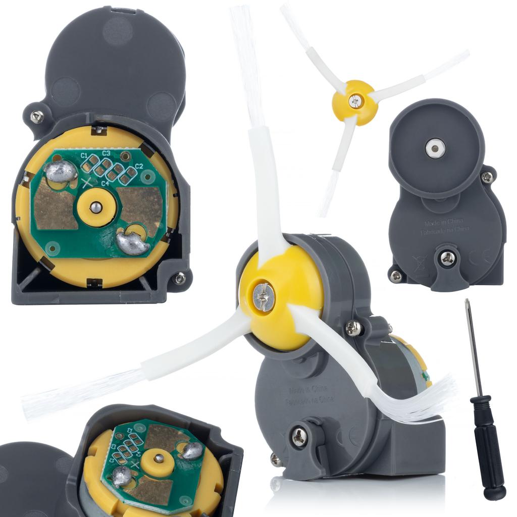 Rosfix Moduł Szczotki Bocznej Do iRobot Roomba – Skuteczne Czyszczenie Krawędzi | Kompatybilny Z Serią E, I, J, 600–900 | Łatwa Instalacja