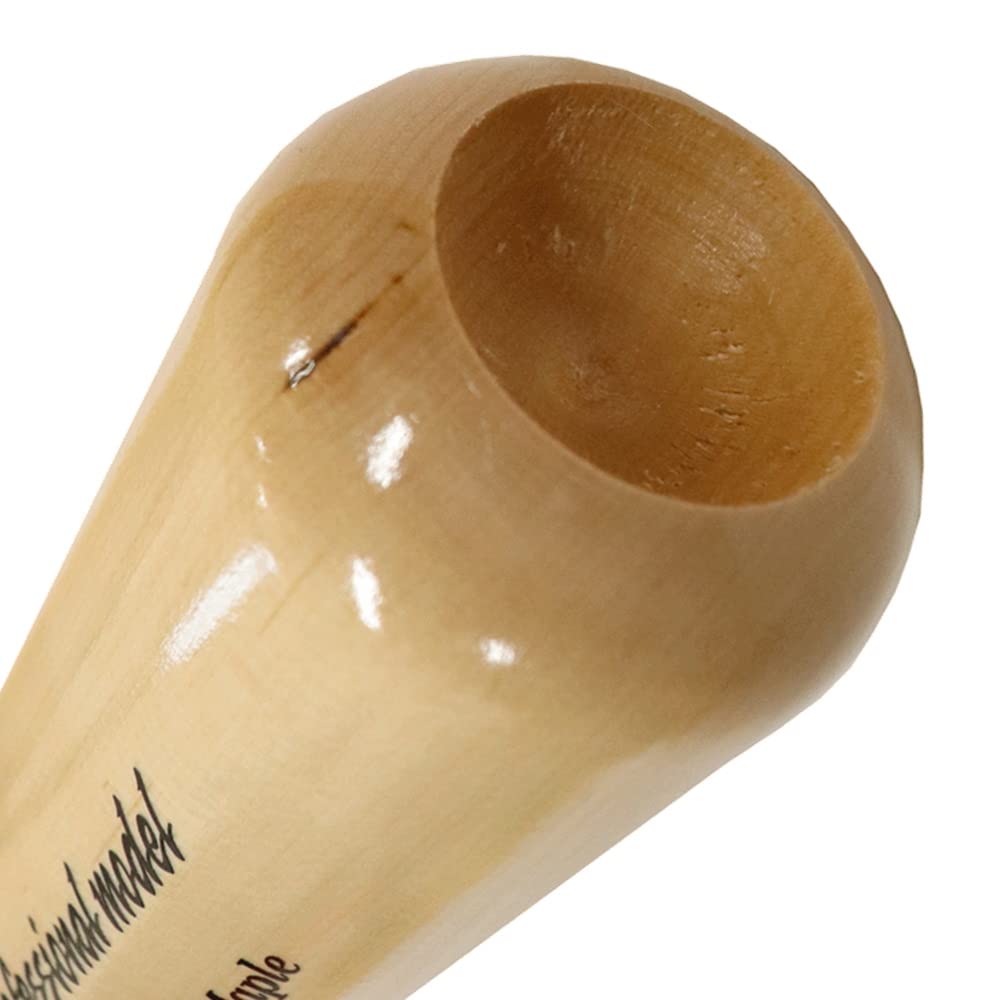 ZETT Professional Model Hardwood Bat with Hollow Head for Easy Lightweight Baseball Hall bwt14ty 1200mo Forest Style Swing, Maple, Original, 84cm,