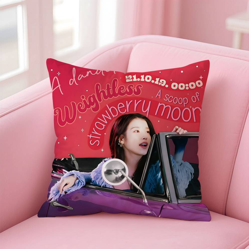 SINGER i-IU Pillow Case Pattern Printing Pillowcase Living Room Sofa Cushion Cover Bedroom Room Decor