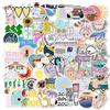 100 Cartoon Fresh Graffiti Stickers Mobile Phone Skateboard Suitcase Waterproof Without Glue Stickers