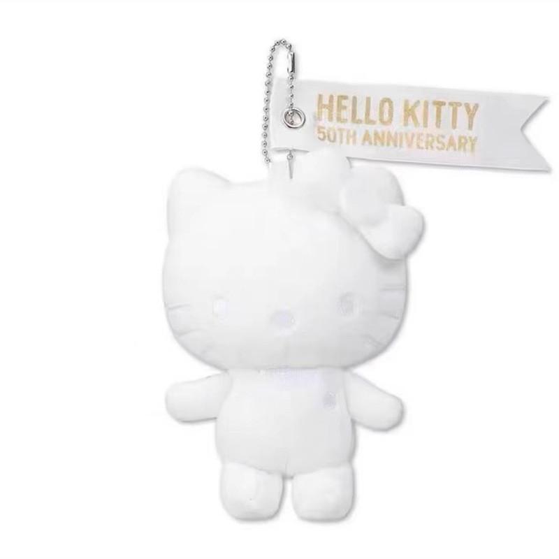 Очаровательная плюшевая игрушка Hello Kitty Подарок к 50-летию Мягкая и приятная на ощупь Брелок-аксессуар